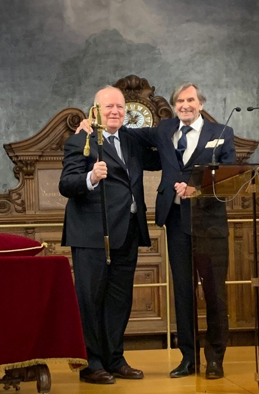 Christian Jambet et Daniel Rondeau. Grand Salon de la Sorbonne