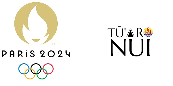 Logo JO Paris 2024 et logo Aranui