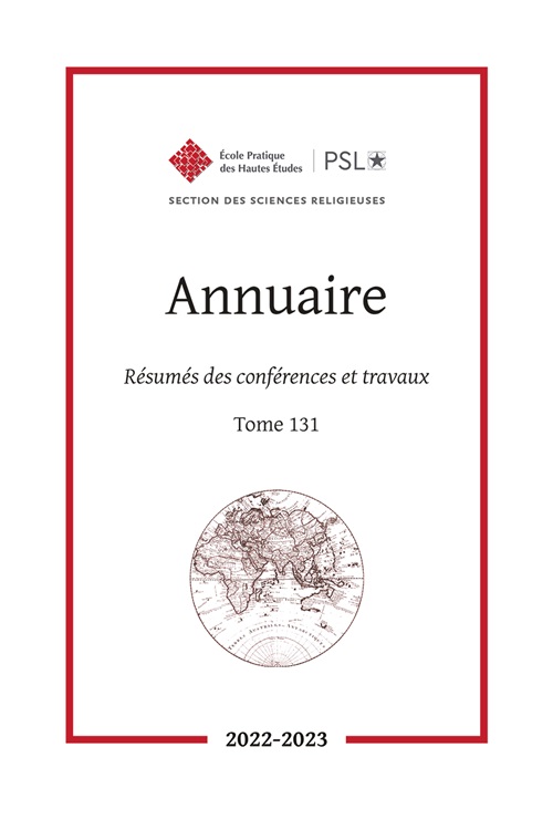 Première de couverture. Annuaire SR 131, 2022-2023