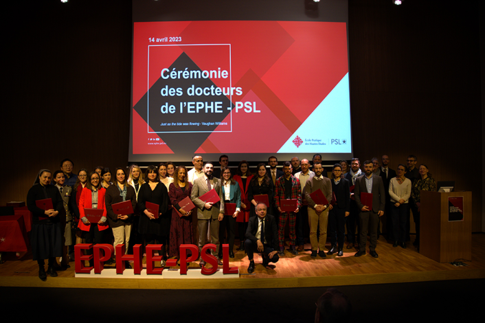 Cérémonie 2023 des docteurs EPHE - PSL.